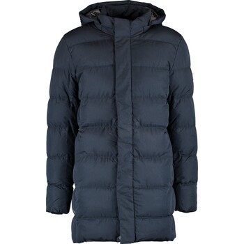 Navy blauwe lange parka