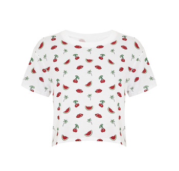 Top met watermeloen print