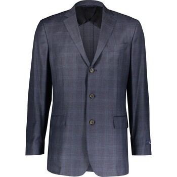 Navy blauwe wollen blazer
