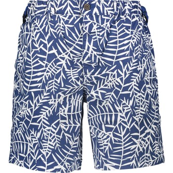 Navy blauw met witte shorts