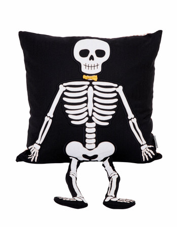 Kussen met skelet