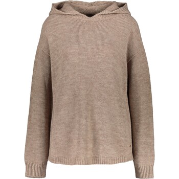 Bruine gebreide hoodie