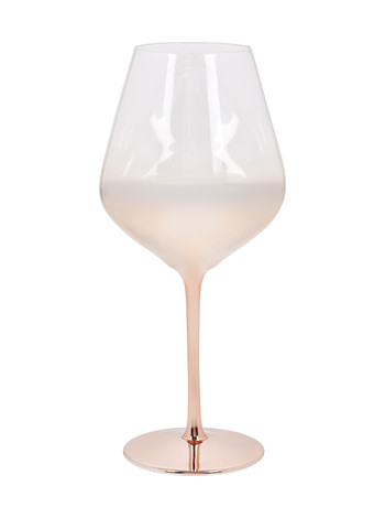 Rosé gouden wijnglas