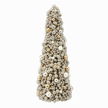 Kerstboom van gouden kerstballen