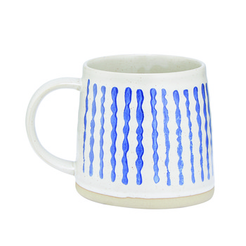 Mok met verticale strepen