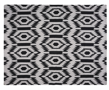 Grijs met zwart tapijt