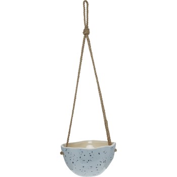 Blauwe hangplant vaas