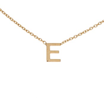 Gouden ketting met initiaal