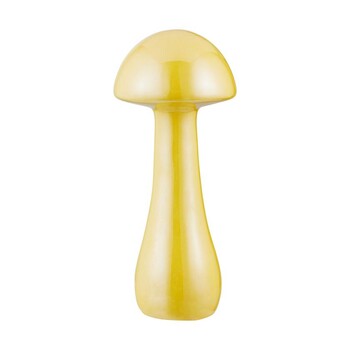 Geel paddestoelornament