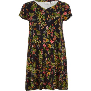 Midi jurk met bloemenprint