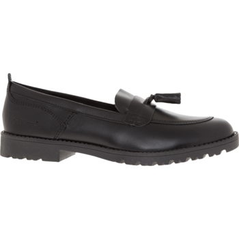 Zwarte leren loafers