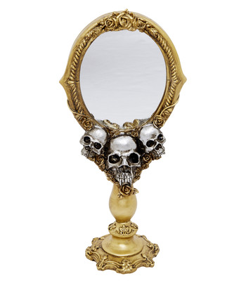 Goud en zilveren spiegel