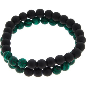 Zwart met groene armband