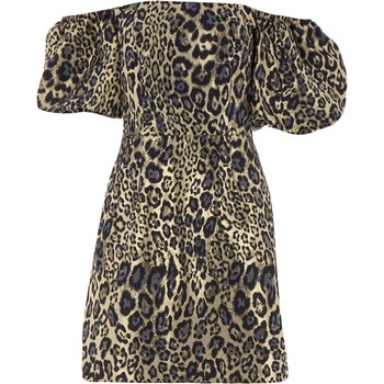 Gouden jurk met luipaardprint