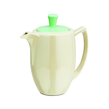 Groen en grijze theepot