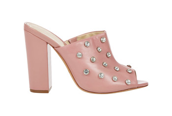 Roze hakken met glitter