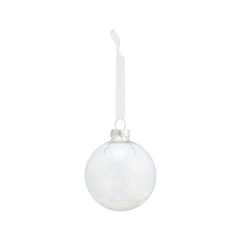 Set van 6 glazen ornamenten