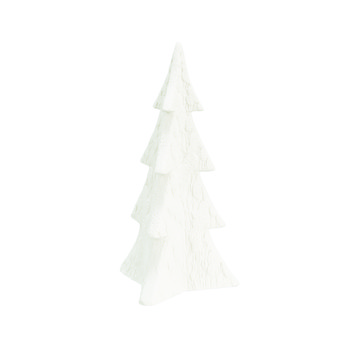 Witte keramische kerstboom