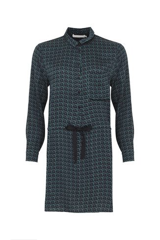 Groene jurk met strik