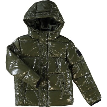 Groene puffer jas
