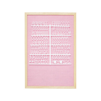 Roze letterbord