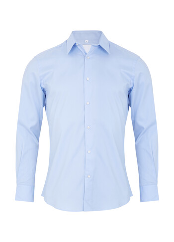 blauwe blouse