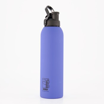 Blauwe waterfles