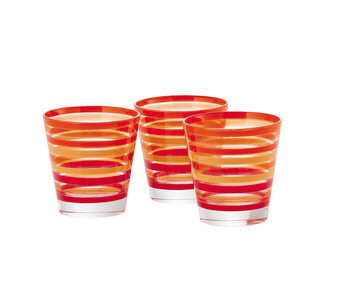 set van 3 glazen