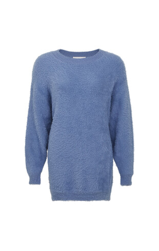blauwe jurk